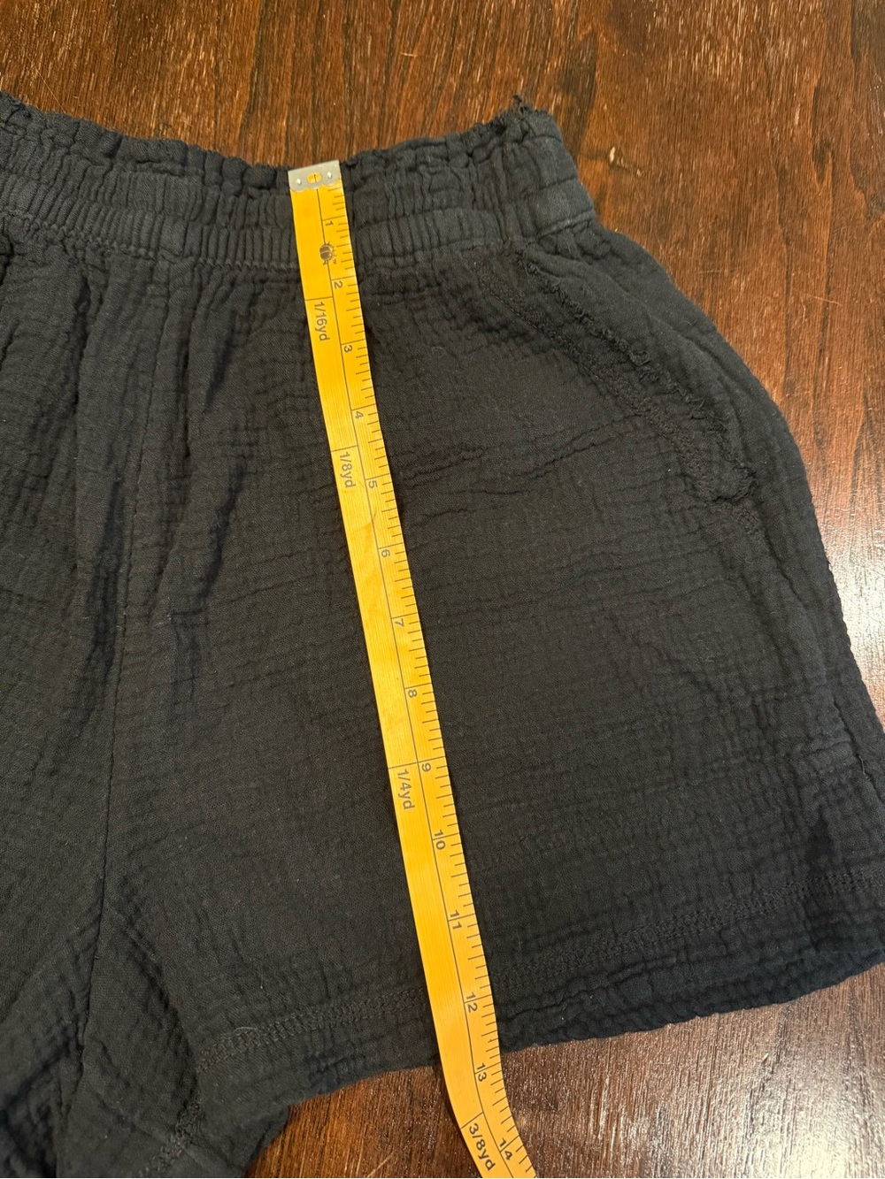 Aerie Gauzy High Waisted Short In Black Womens Size XS Cozy Lounge Beach Freyed - Picture 10 of 12